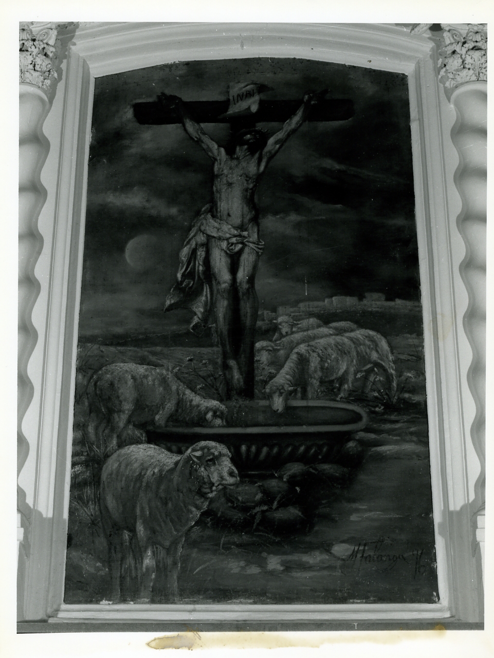 Cristo crocifisso (dipinto) - ambito napoletano (sec. XIX)