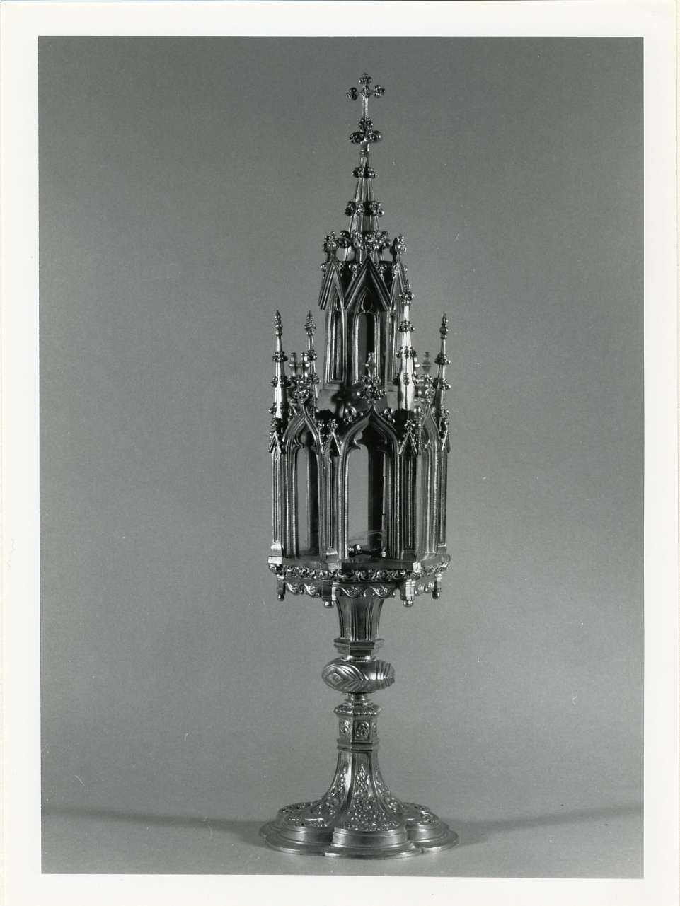 ostensorio architettonico - bottega napoletana (fine sec. XIX)