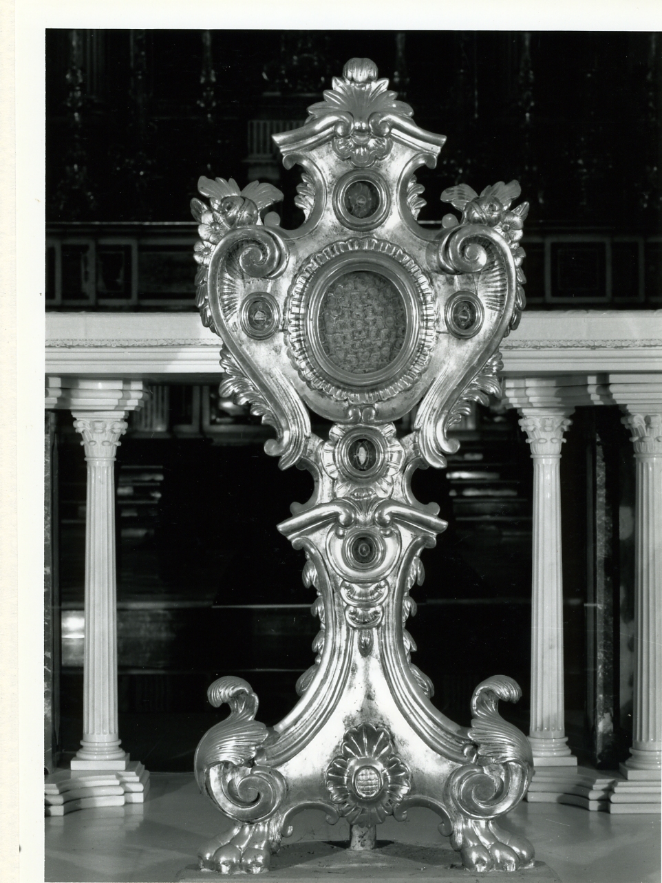 reliquiario - a ostensorio - bottega napoletana (sec. XIX)