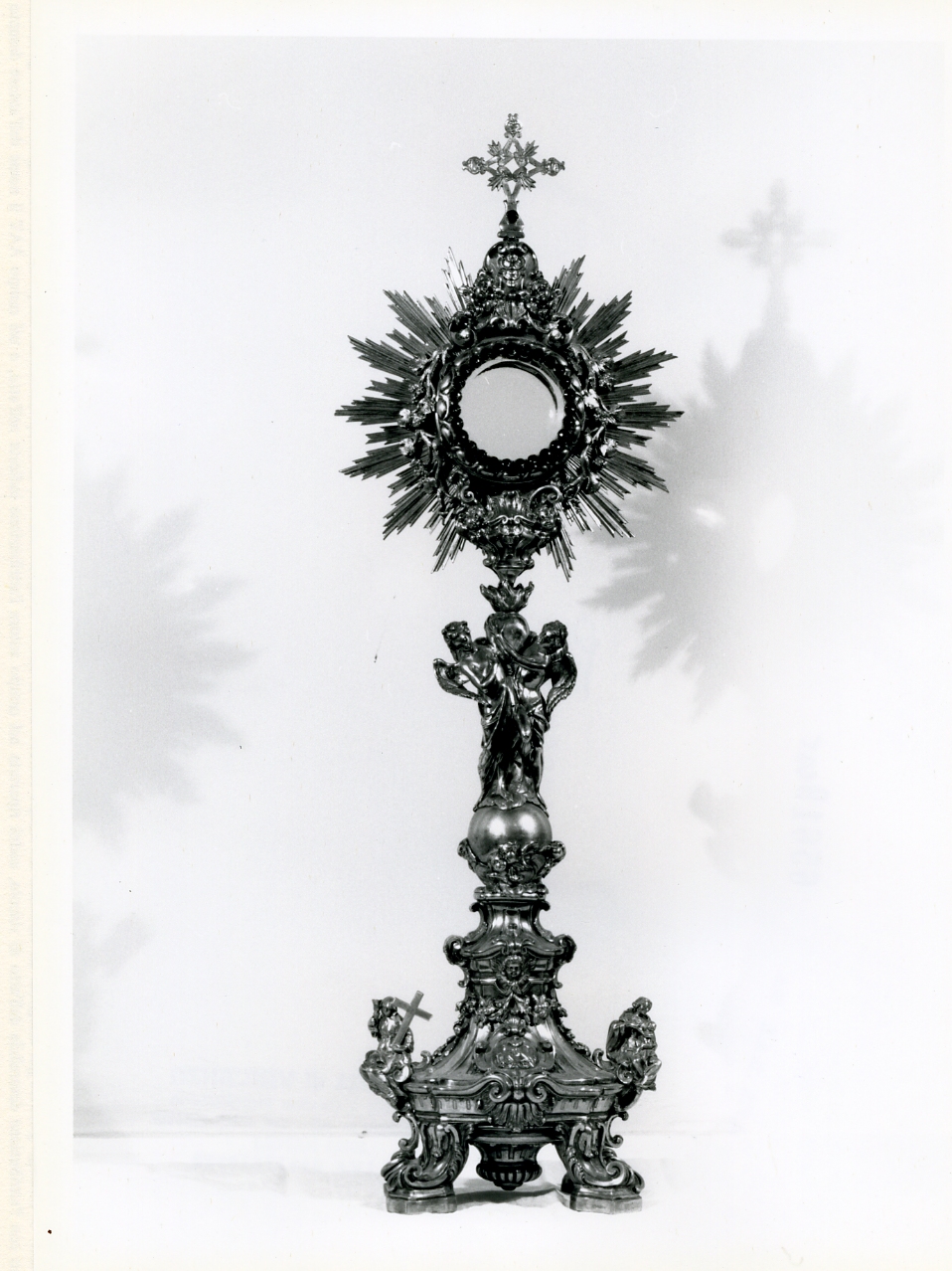 ostensorio - a raggiera - bottega napoletana (sec. XIX)