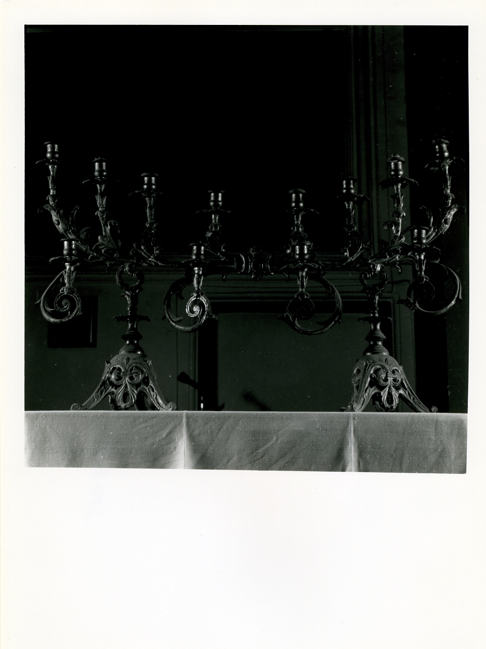 candelabro, serie - bottega campana (fine sec. XIX)