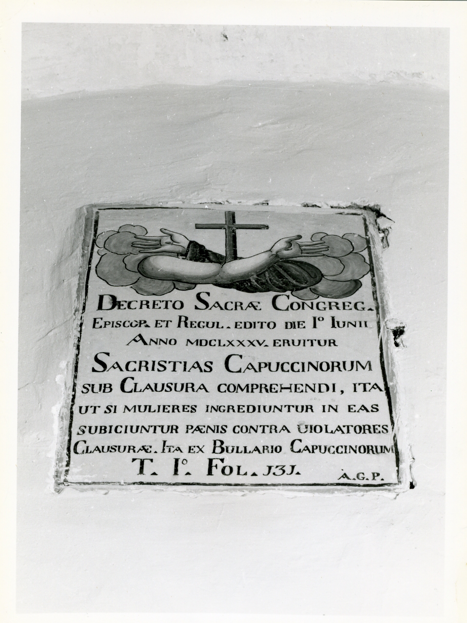 lapide documentaria - bottega campana (sec. XVII)