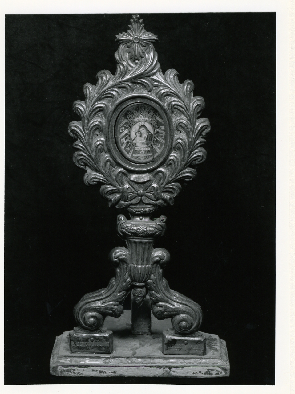 reliquiario - a ostensorio - bottega napoletana (sec. XIX)