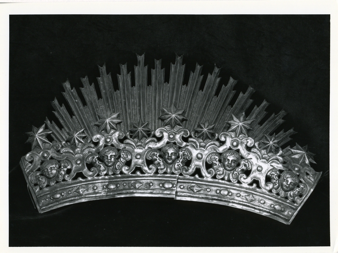 corona da dipinto, serie - bottega napoletana (sec. XVIII)