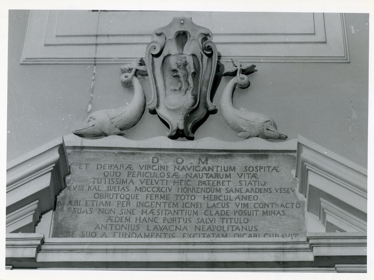 lapide commemorativa - bottega napoletana (sec. XIX)