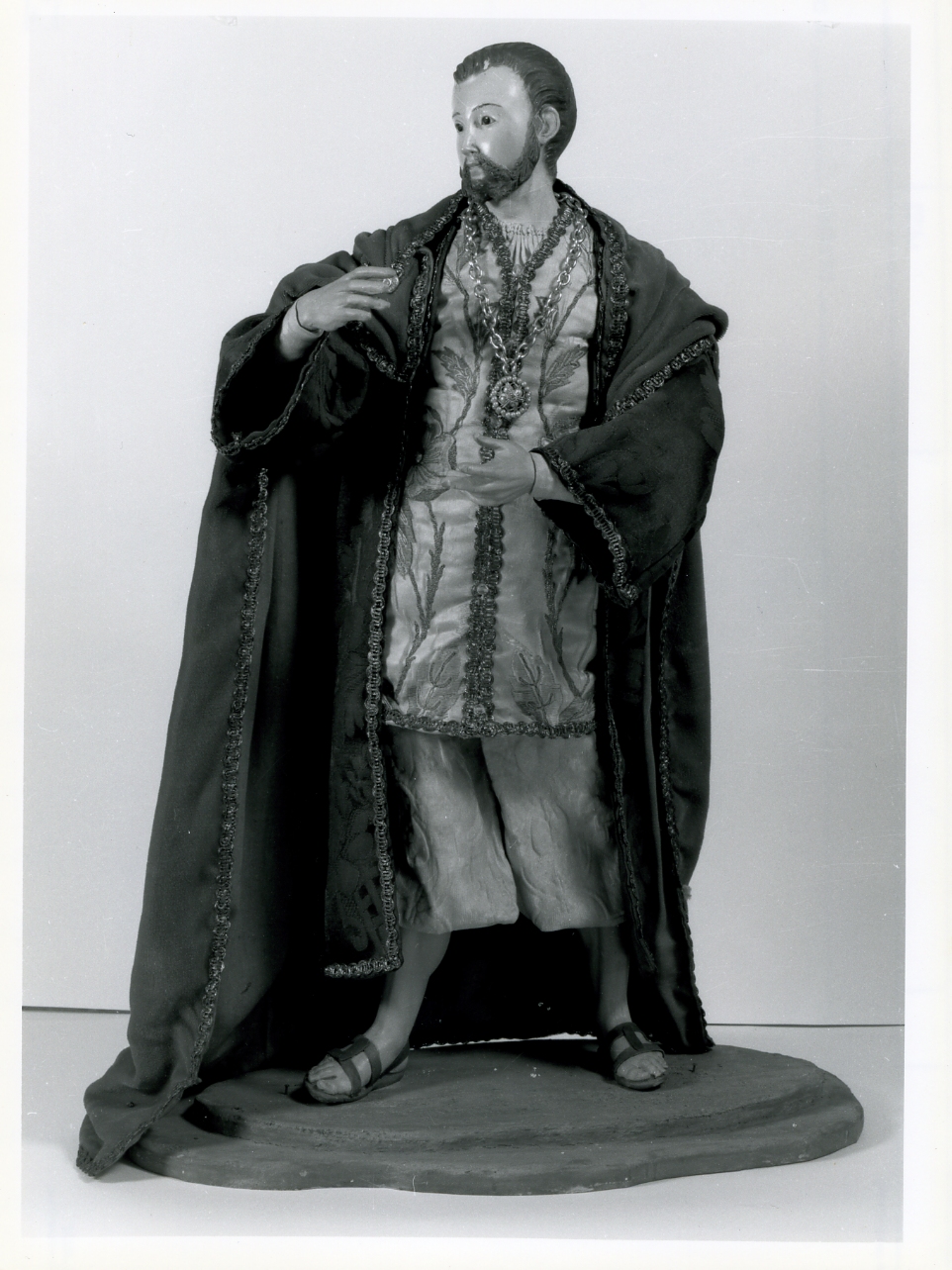 figura maschile (statuetta) - bottega napoletana (inizio sec. XIX)