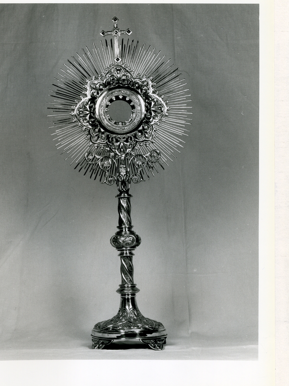 ostensorio - a raggiera - bottega napoletana (inizio sec. XX)