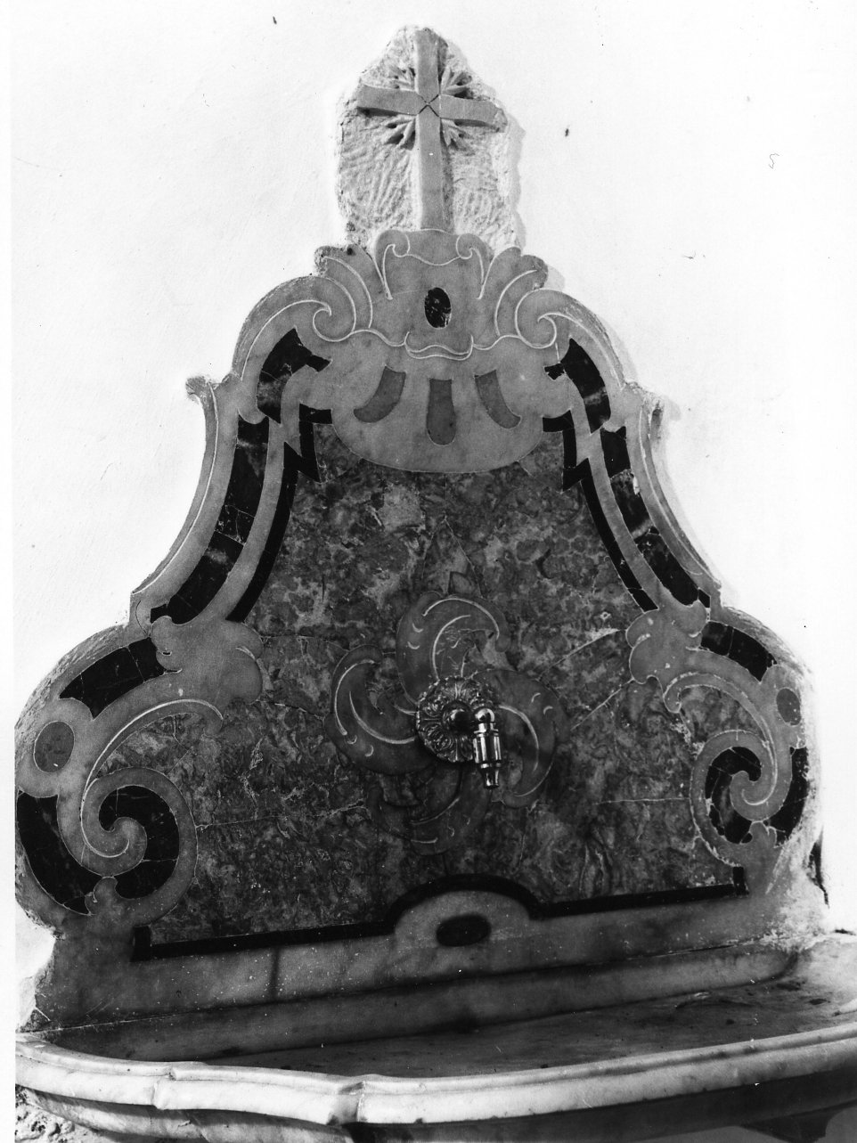 lavabo da sacrestia - bottega napoletana (metà sec. XVIII)