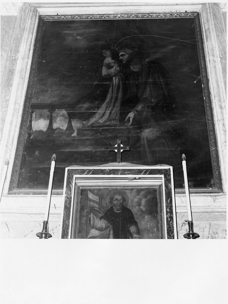 Maria Vergine bambina e Sant'Anna (dipinto) di Giordano Luca (cerchia) (fine sec. XVII)
