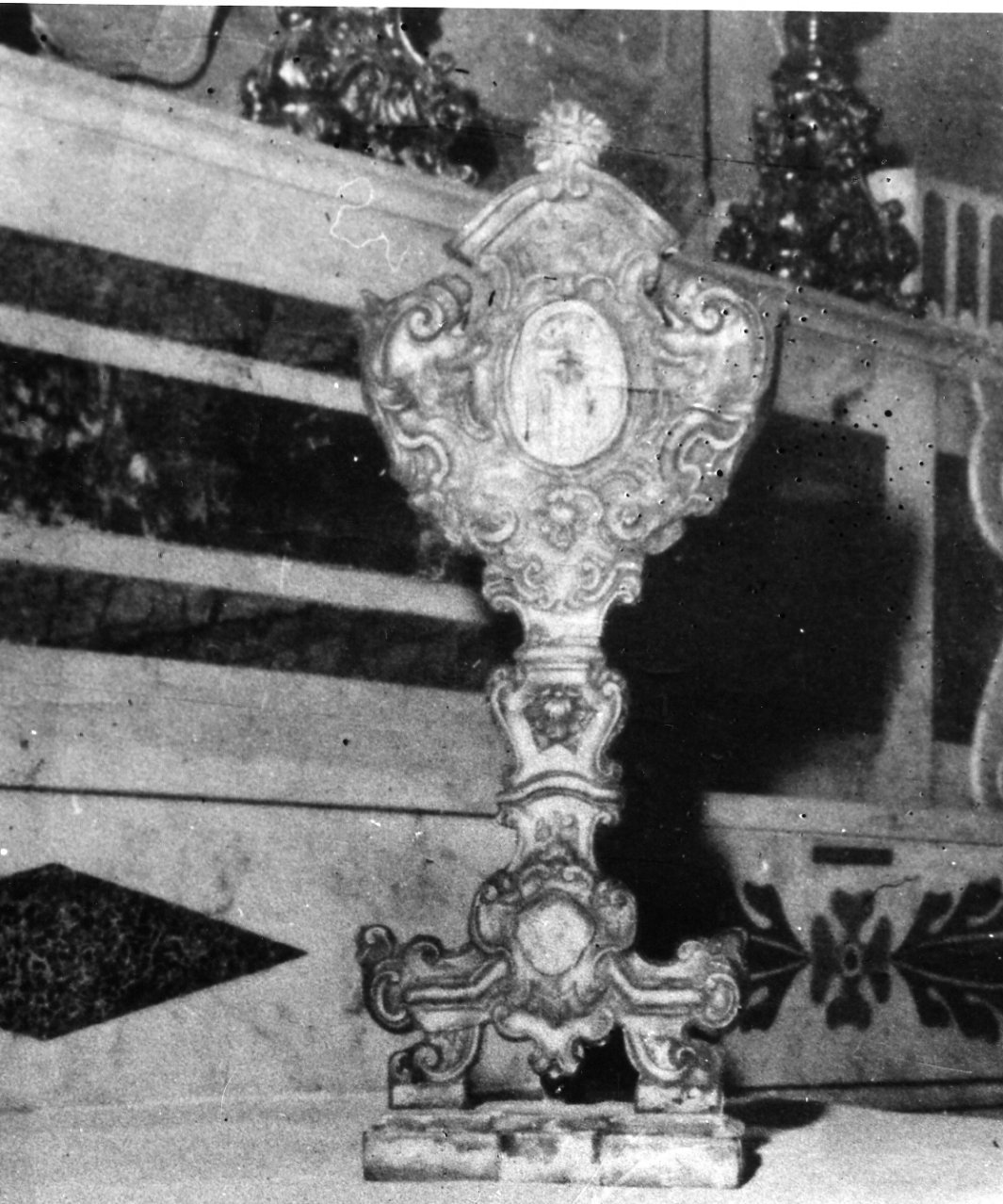 reliquiario - a ostensorio - bottega napoletana (metà sec. XVIII)