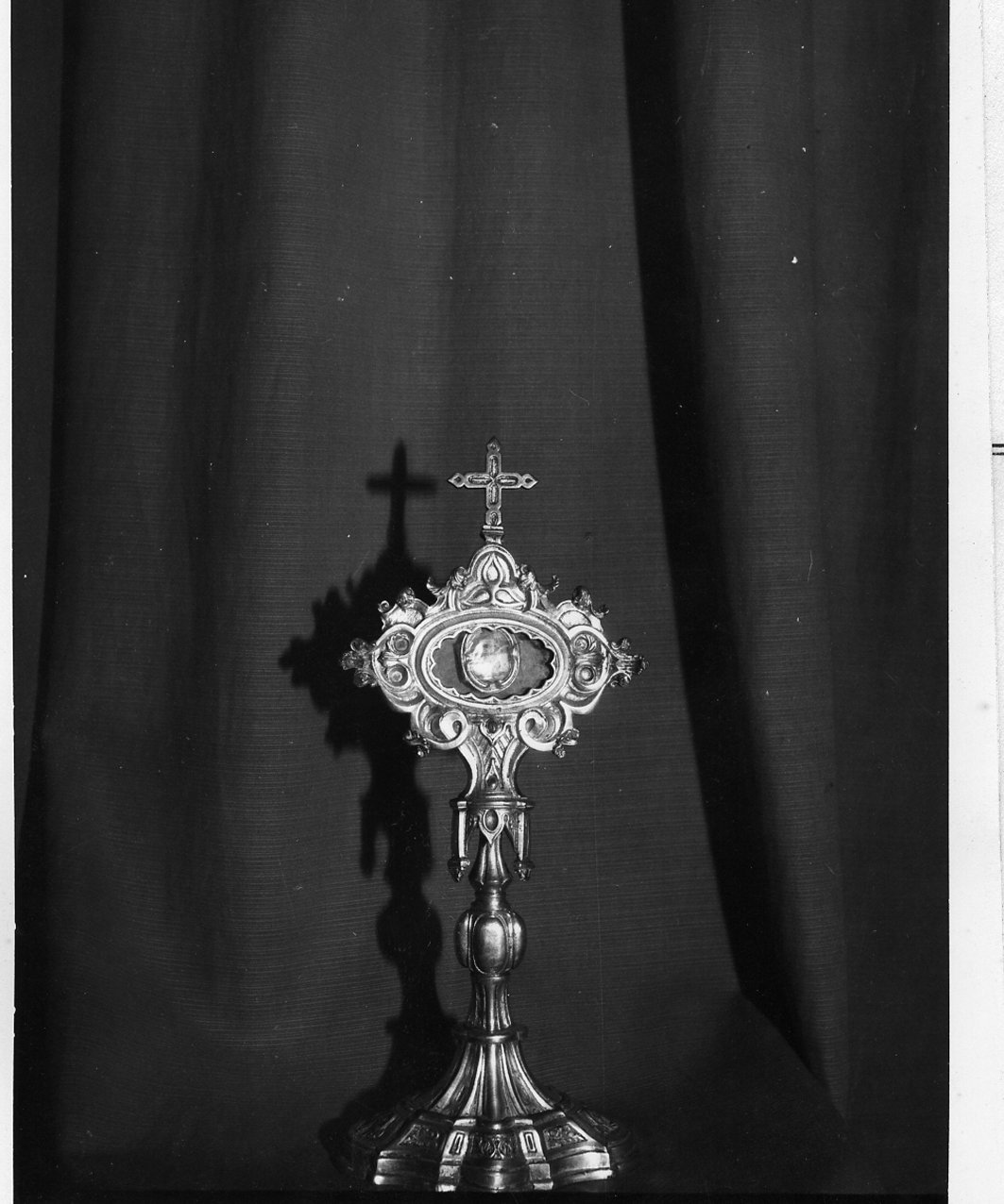 reliquiario - a ostensorio - bottega napoletana (seconda metà sec. XIX)