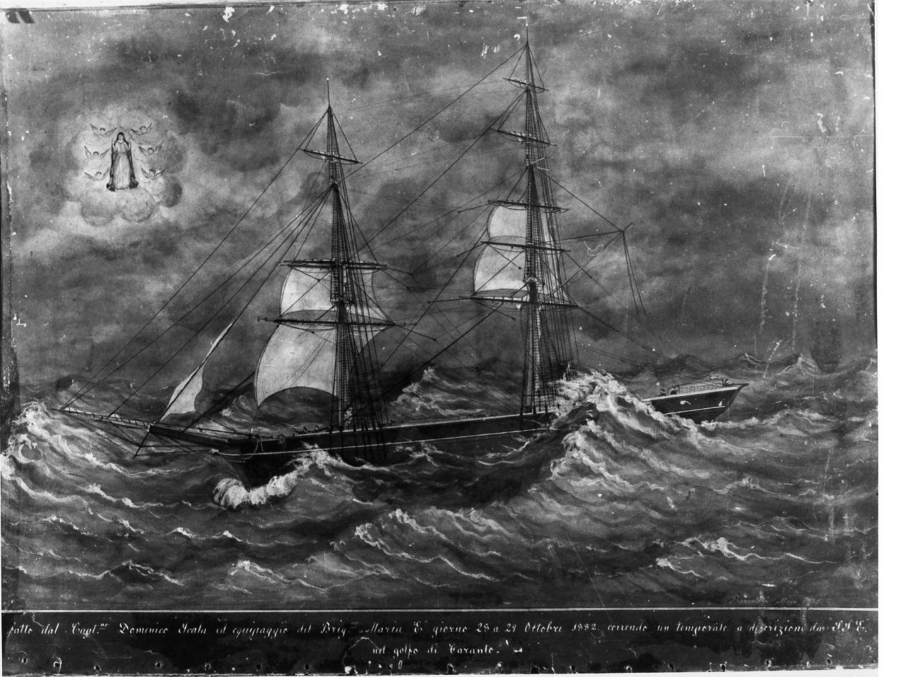 miracolo della Madonna della Libera (ex voto) - ambito napoletano (sec. XIX)