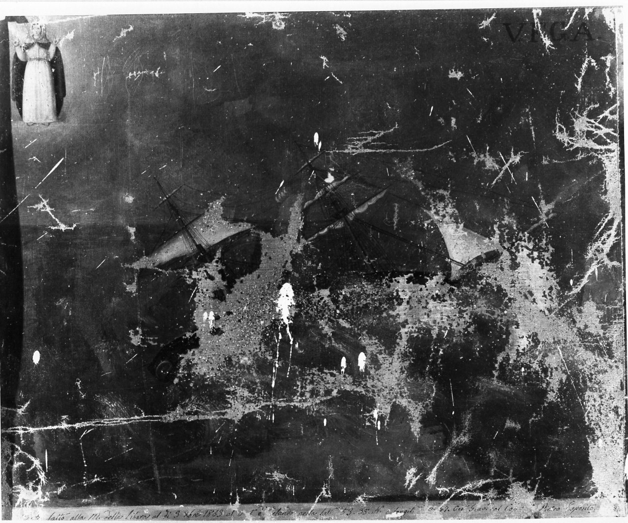 miracolo della Madonna della Libera (ex voto) - ambito napoletano (sec. XIX)