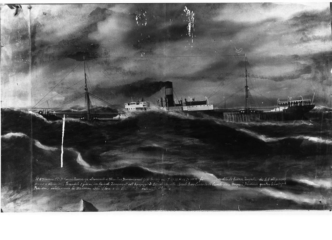 miracolo della Madonna della Libera (ex voto) - ambito napoletano (sec. XX)