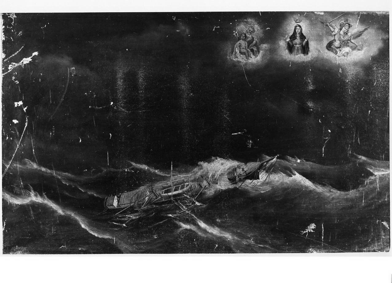 miracolo della Madonna della Libera (ex voto) - ambito napoletano (seconda metà sec. XIX)