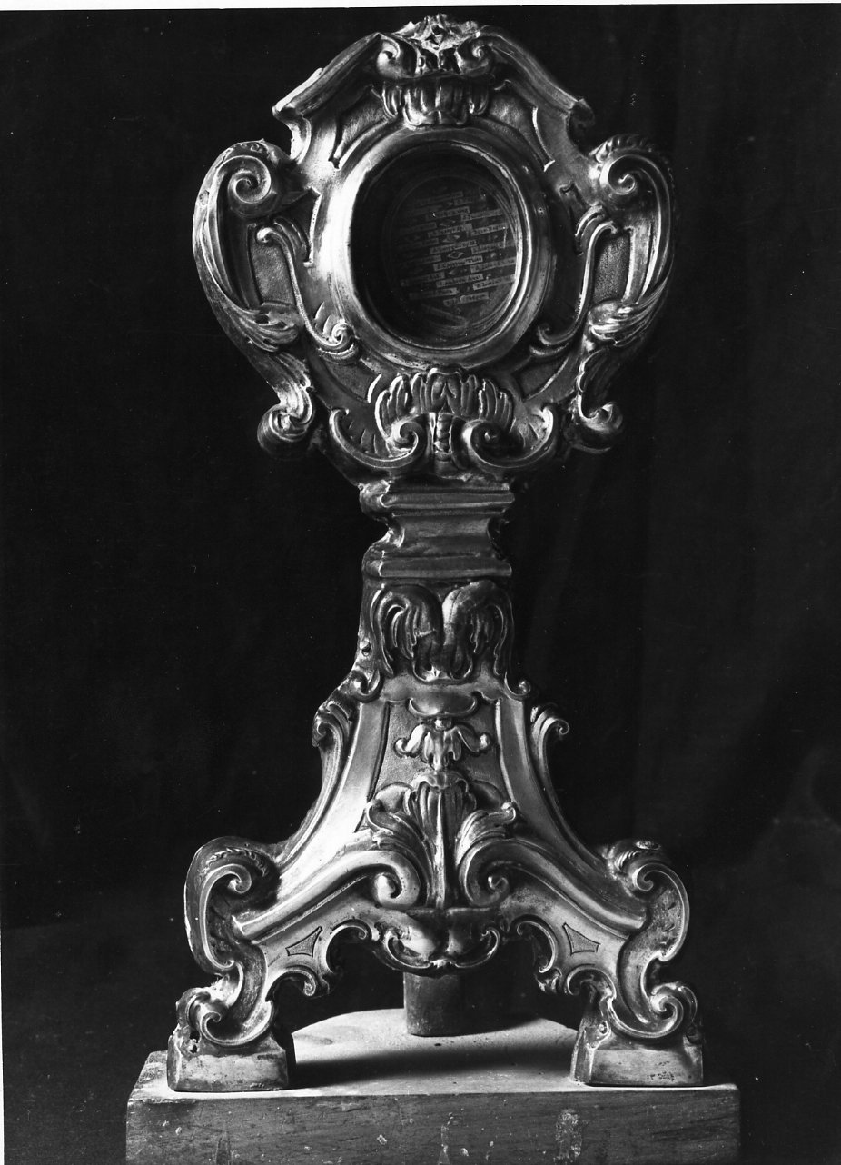 reliquiario - a ostensorio - bottega napoletana (metà sec. XVIII)