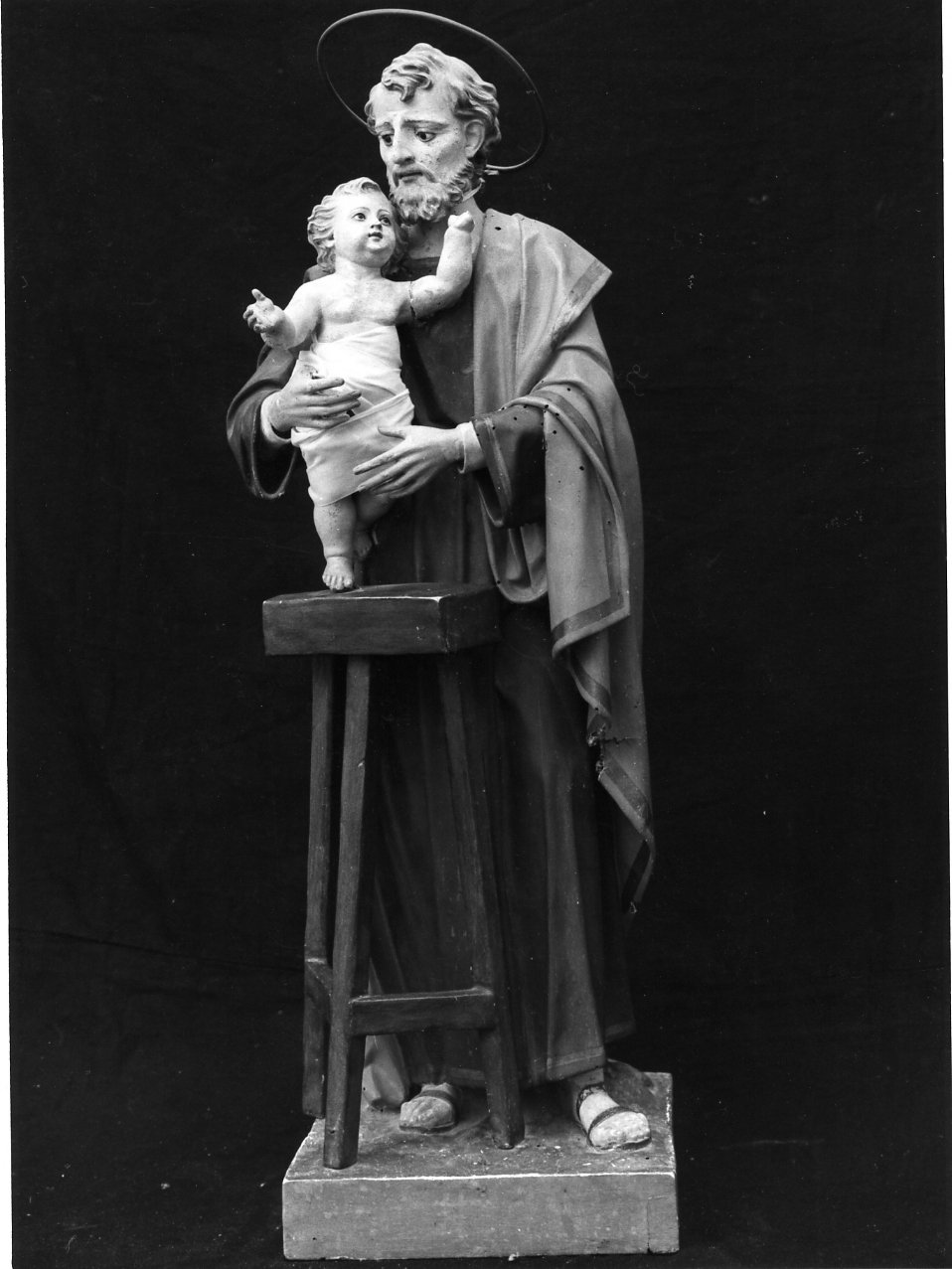 San Giuseppe e Gesù Bambino (statua) - bottega napoletana (prima metà sec. XX)