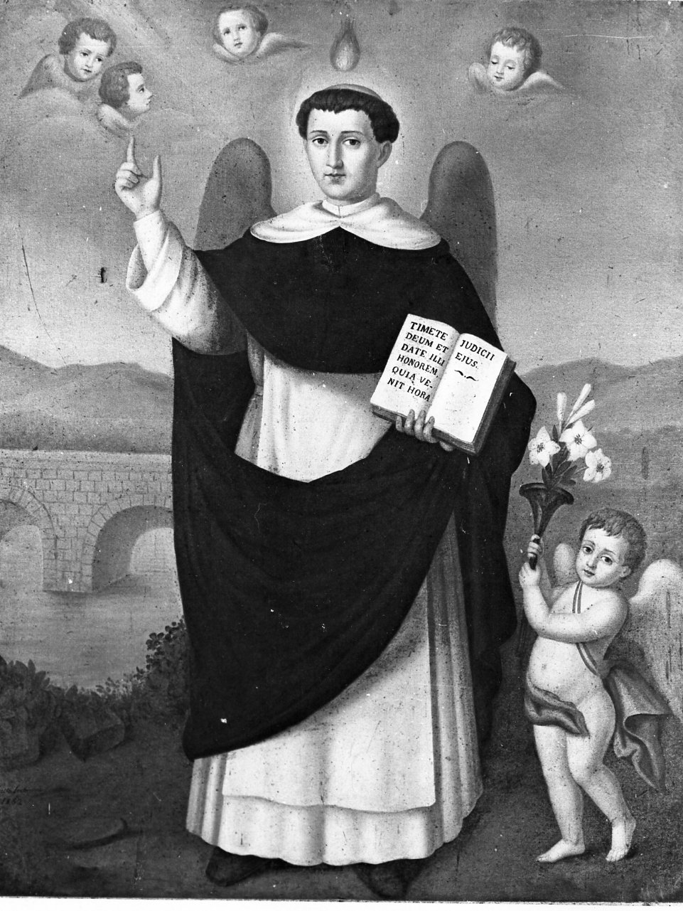 San Vincenzo Ferrer (dipinto) di Scotti Lachianca Antonio (sec. XIX)