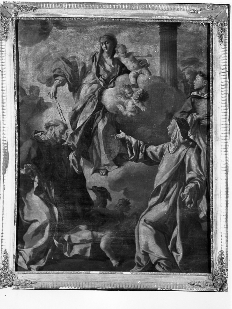 Madonna con Bambino e Santi (dipinto) di Narici Francesco (seconda metà sec. XVIII)