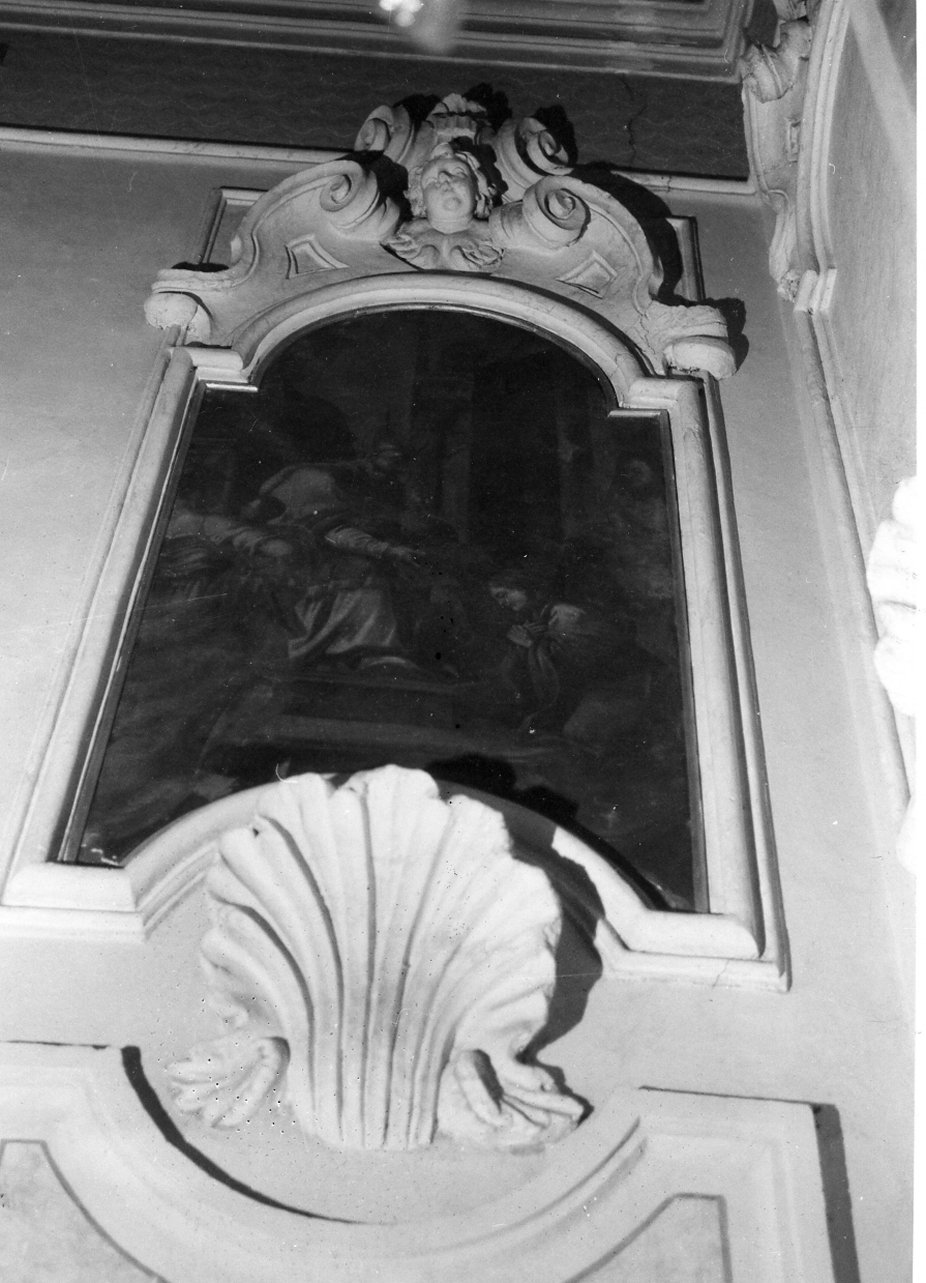 San Simeone benedice la Madonna e San Giuseppe (dipinto) - ambito napoletano (fine sec. XVII)