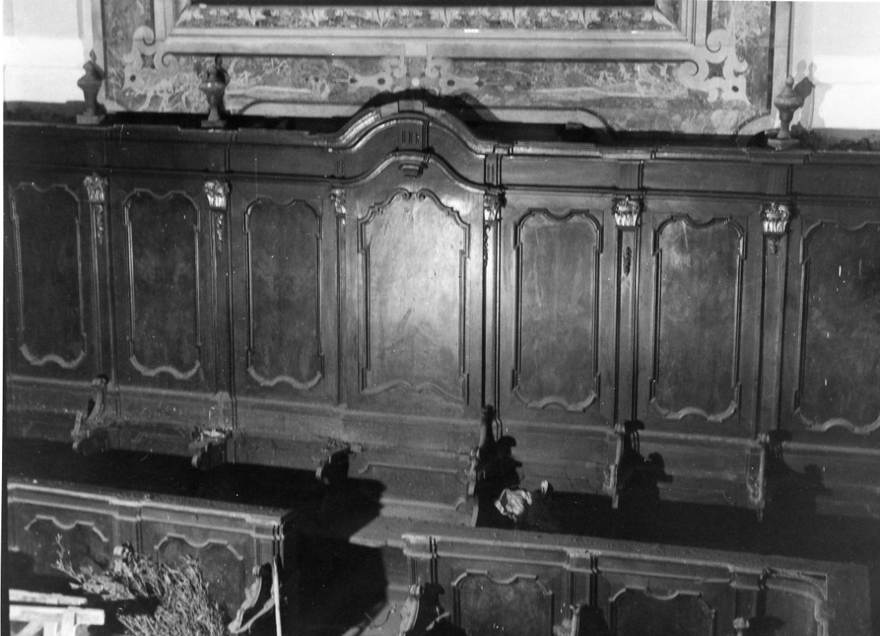 stalli del coro - bottega napoletana (prima metà sec. XVIII)