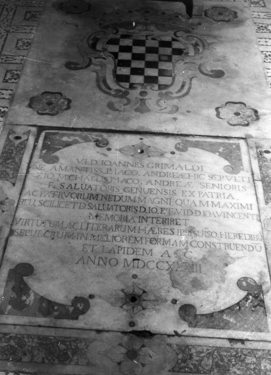 lapide tombale - bottega napoletana (sec. XVIII)