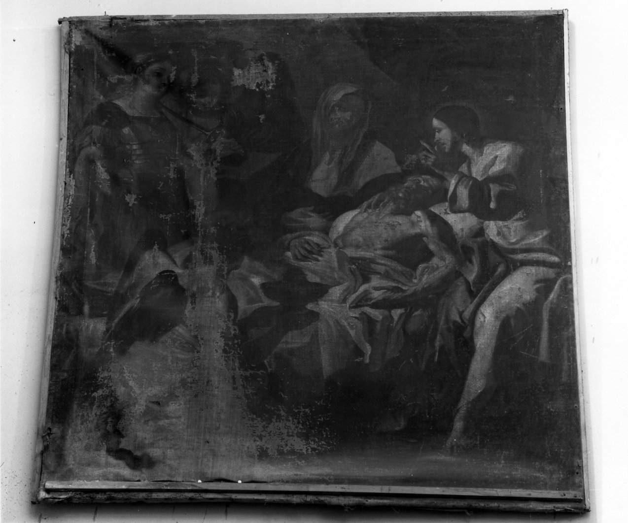 morte di San Giuseppe (dipinto) di Solimena Francesco detto Abate Ciccio (cerchia) (inizio sec. XVIII)