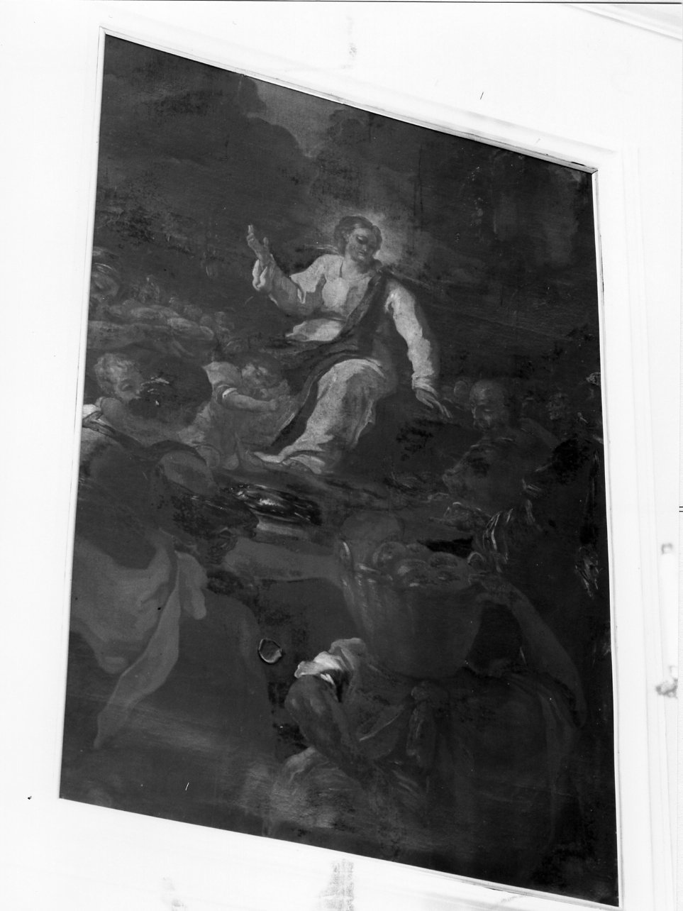 moltiplicazione dei pani e dei pesci (dipinto) di Solimena Francesco detto Abate Ciccio (cerchia) (prima metà sec. XVIII)