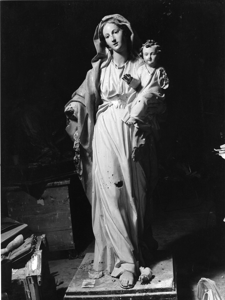 Madonna con Bambino (statua) - bottega napoletana (fine sec. XIX)