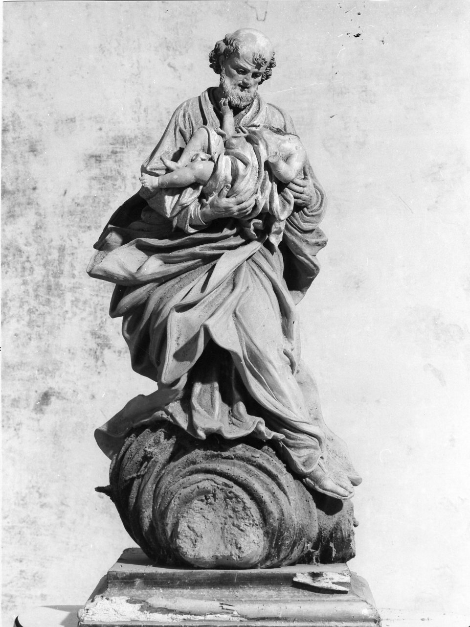 San Giuseppe e Gesù Bambino (statua) - bottega napoletana (metà sec. XVIII)