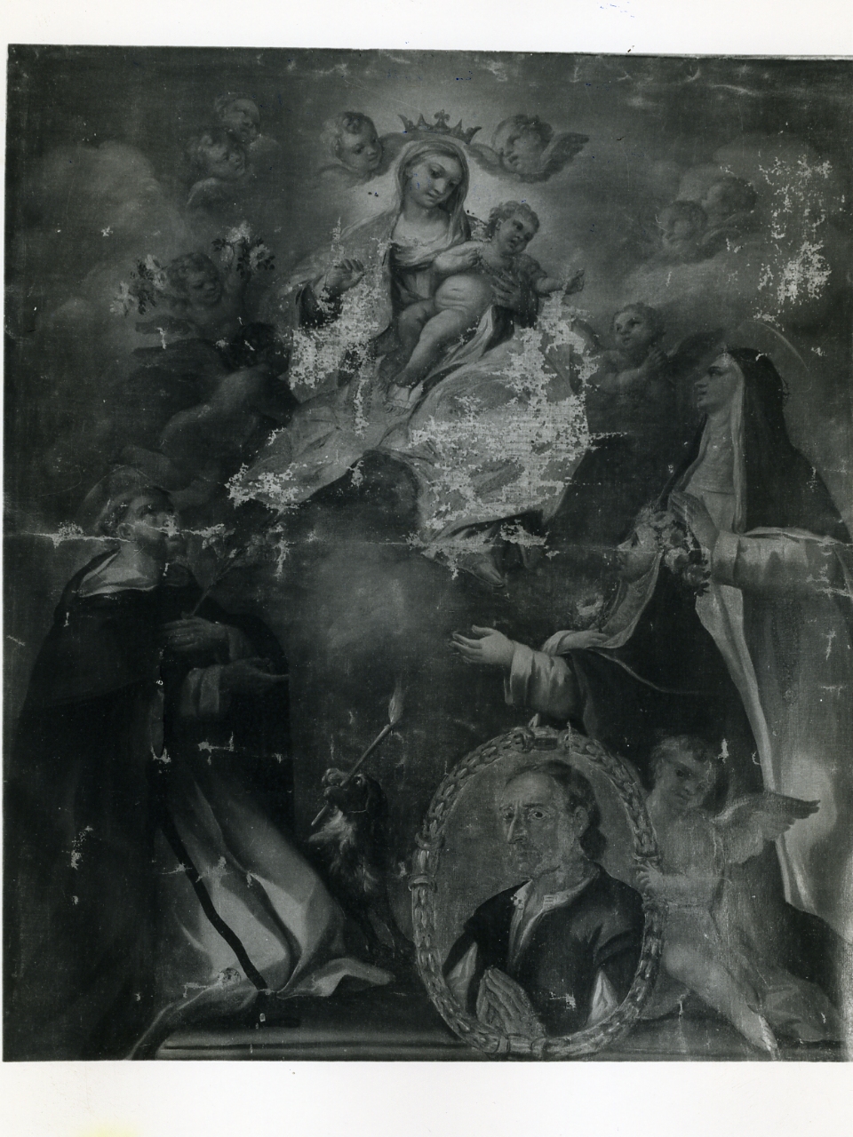 Madonna del Rosario con Santi domenicani (dipinto) - ambito campano (seconda metà sec. XVIII)