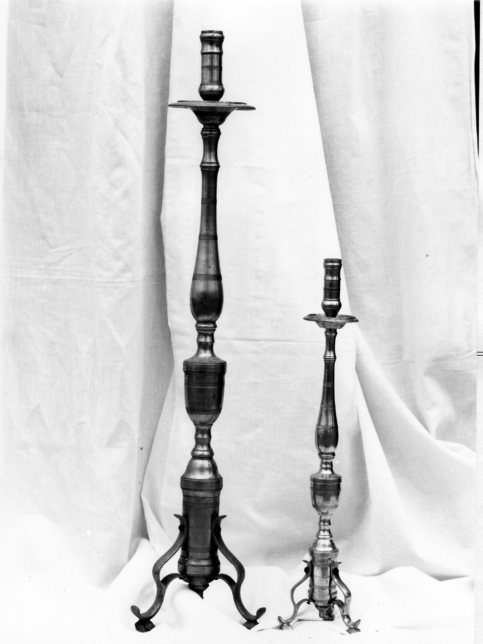 candelabro, serie - bottega napoletana (fine sec. XIX)