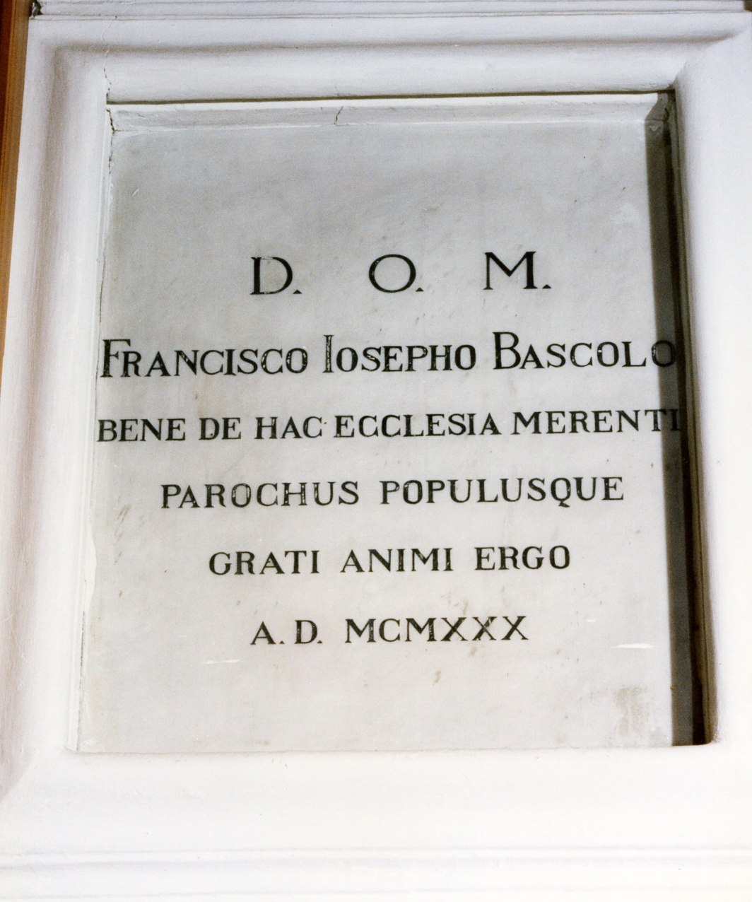 lapide commemorativa - bottega campana (sec. XX)