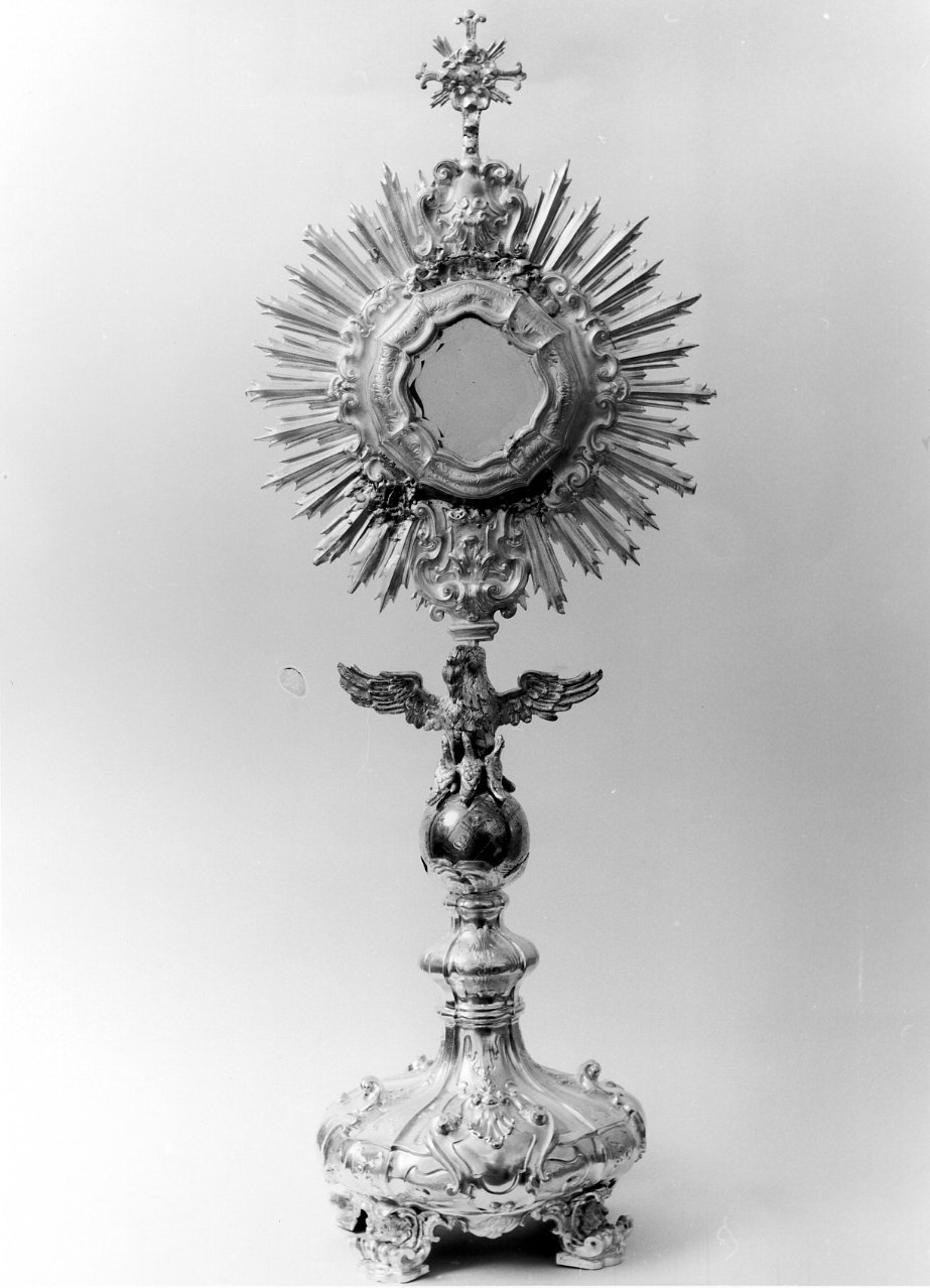 ostensorio - a raggiera - bottega napoletana (seconda metà sec. XVIII)