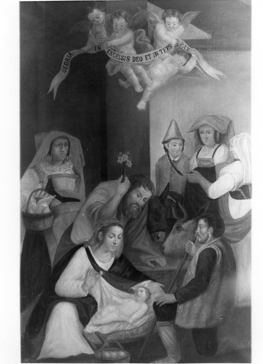adorazione dei pastori (dipinto) - ambito napoletano (metà sec. XIX)