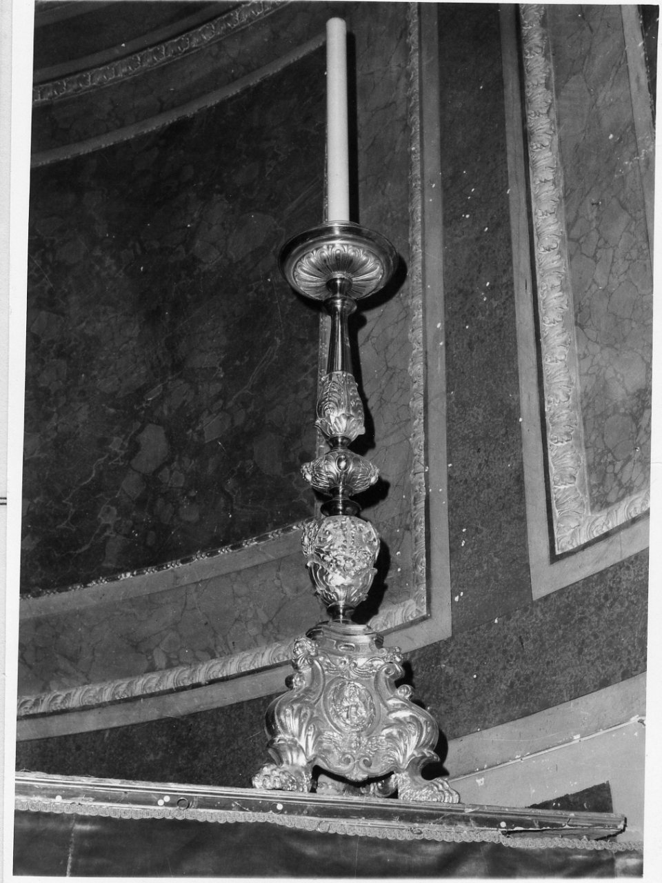 candelabro, serie - bottega napoletana (fine sec. XIX)
