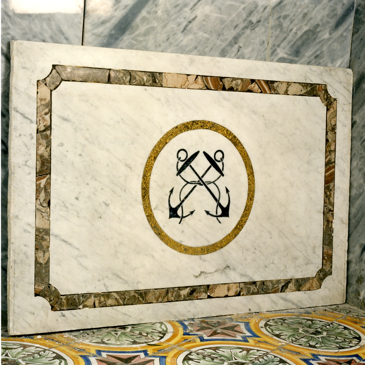 paliotto - a pannello piano, frammento - bottega campana (prima metà sec. XX)