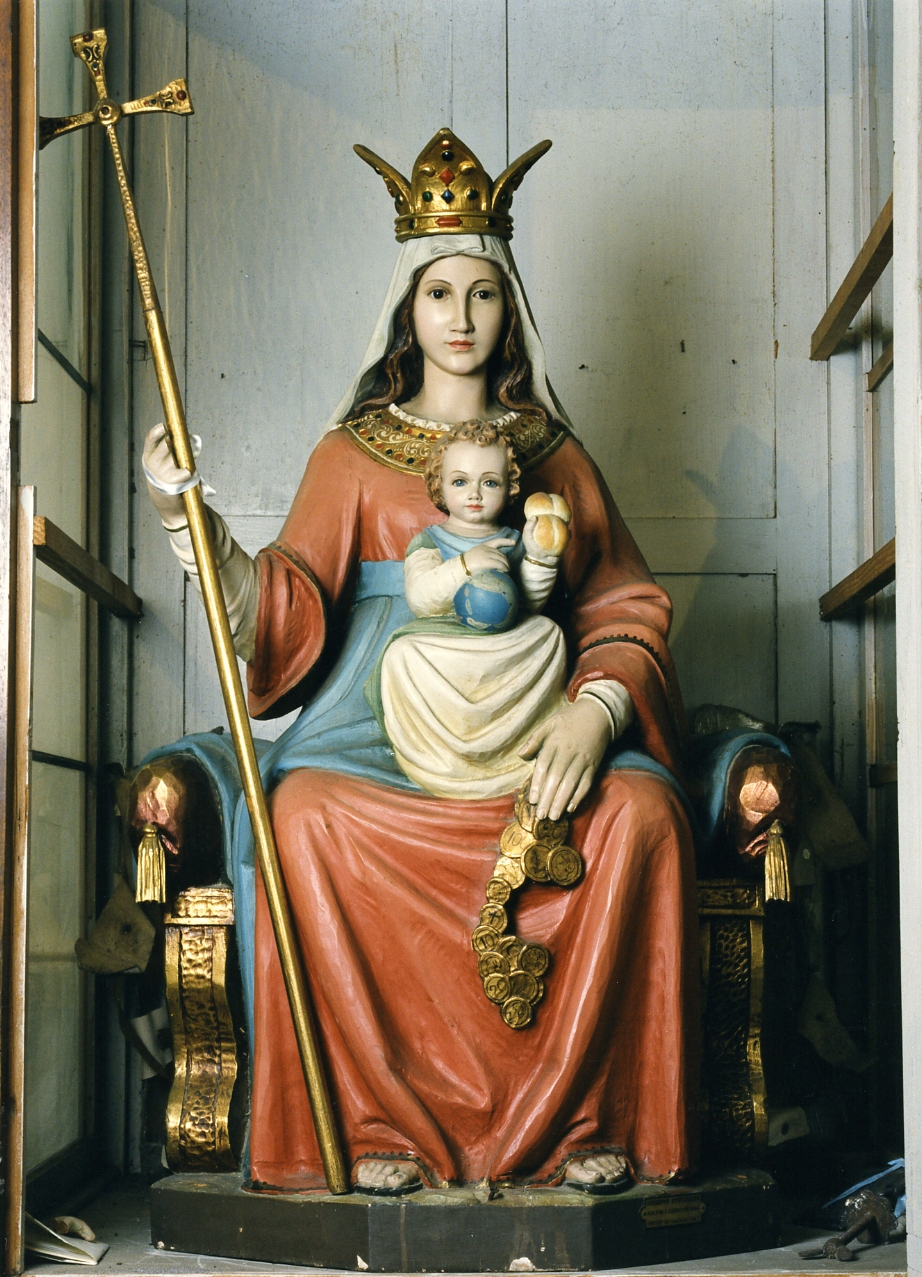 Madonna in trono con Bambino (statua) di Aache Hans von (secondo quarto sec. XX)
