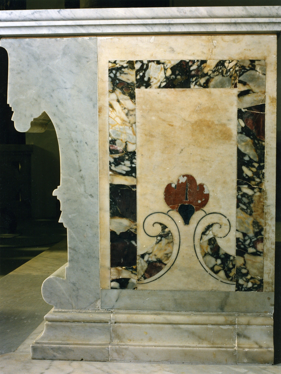 altare, frammento - bottega napoletana (sec. XVIII)