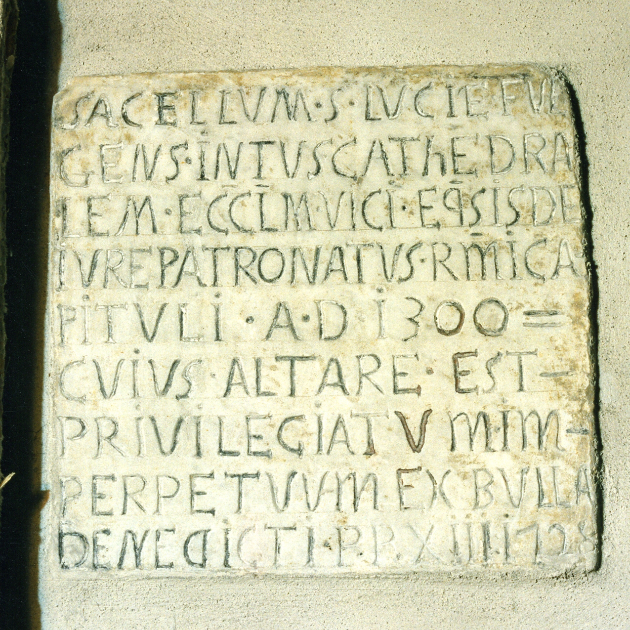 lapide celebrativa - bottega napoletana (sec. XVIII)