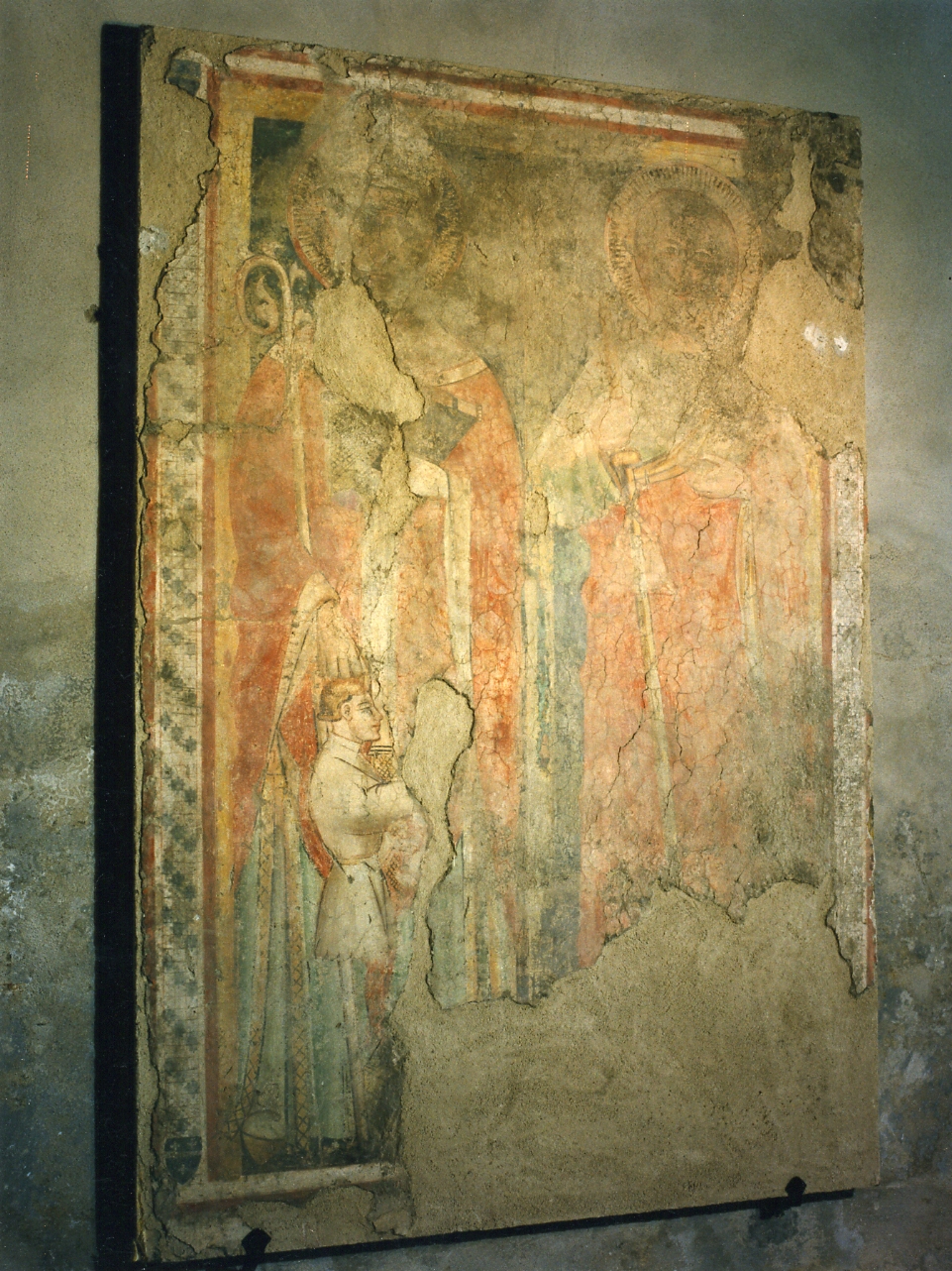 Santi (dipinto, frammento) - ambito napoletano (seconda metà sec. XIV)