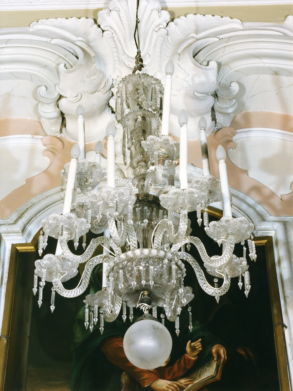 lampadario - a bracci, serie - bottega napoletana (prima metà sec. XX)