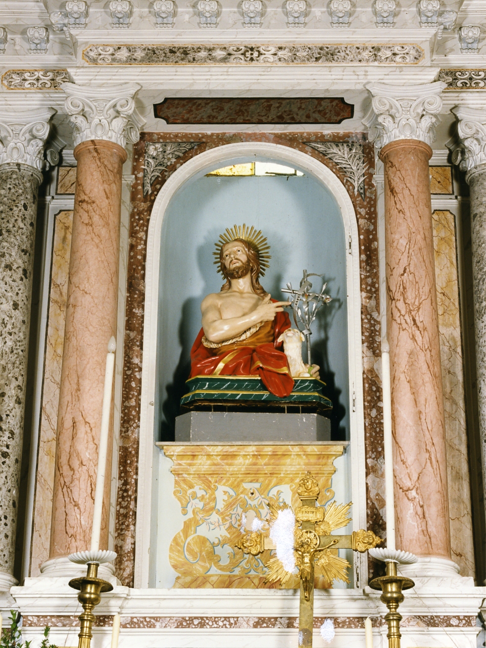 San Giovanni Battista (scultura) di Lantriceni Carmine (prima metà sec. XVIII)