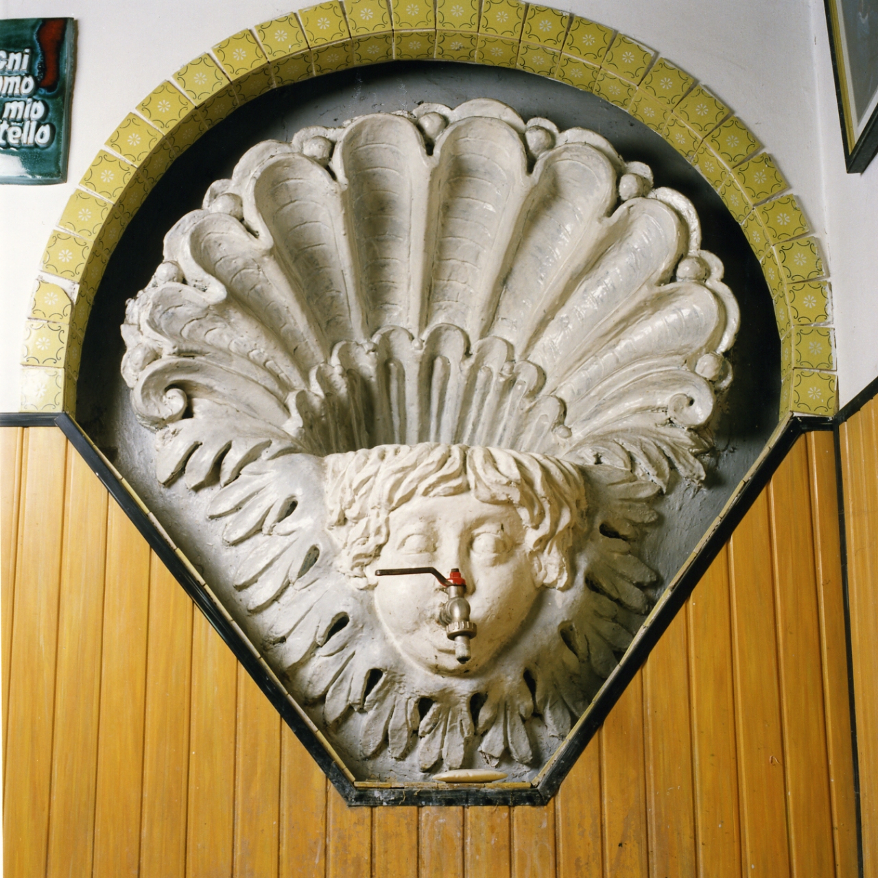 cherubino (decorazione plastica) - bottega napoletana (fine sec. XIX)