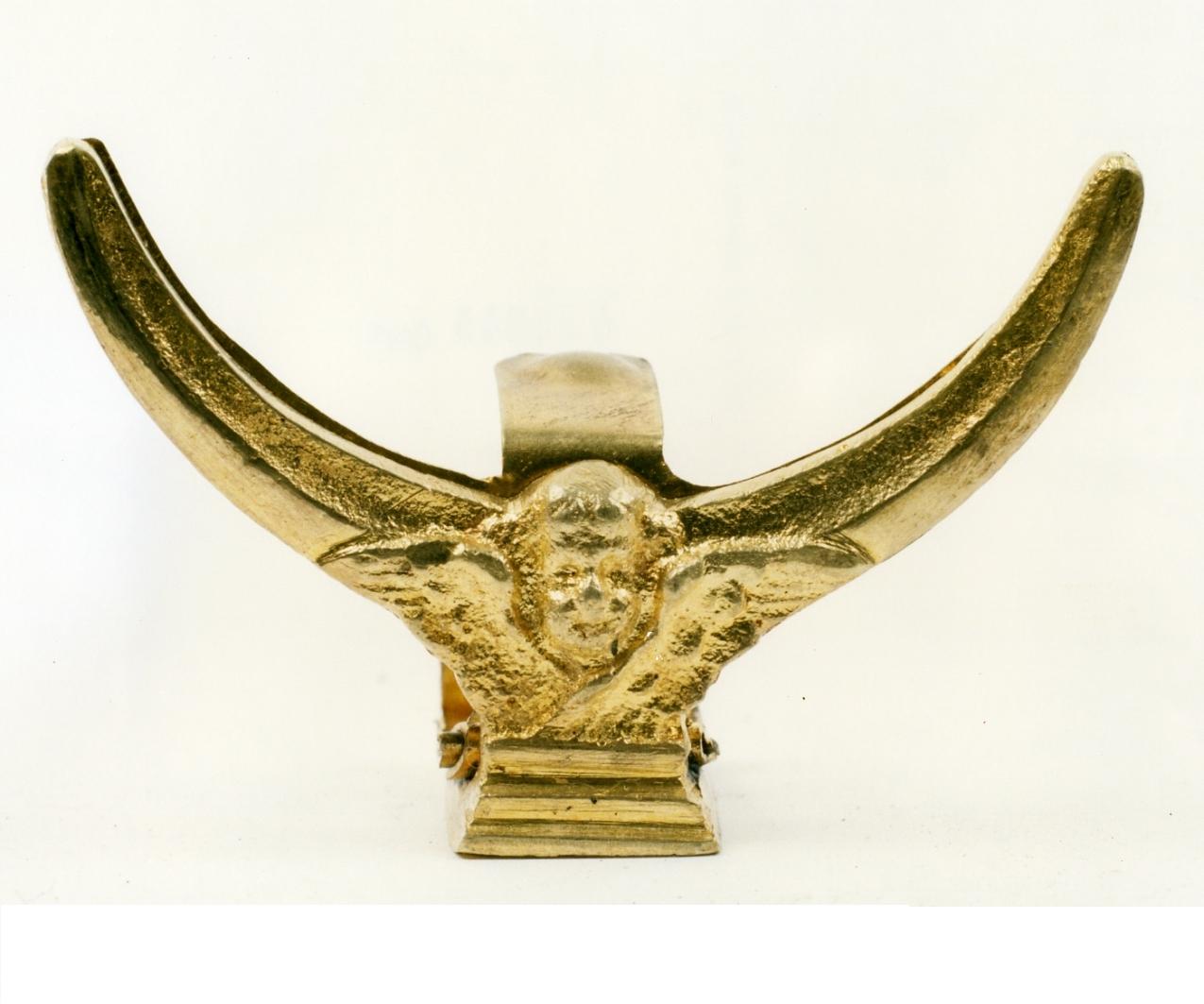 lunetta di ostensorio, elemento d'insieme - bottega campana (fine sec. XIX)