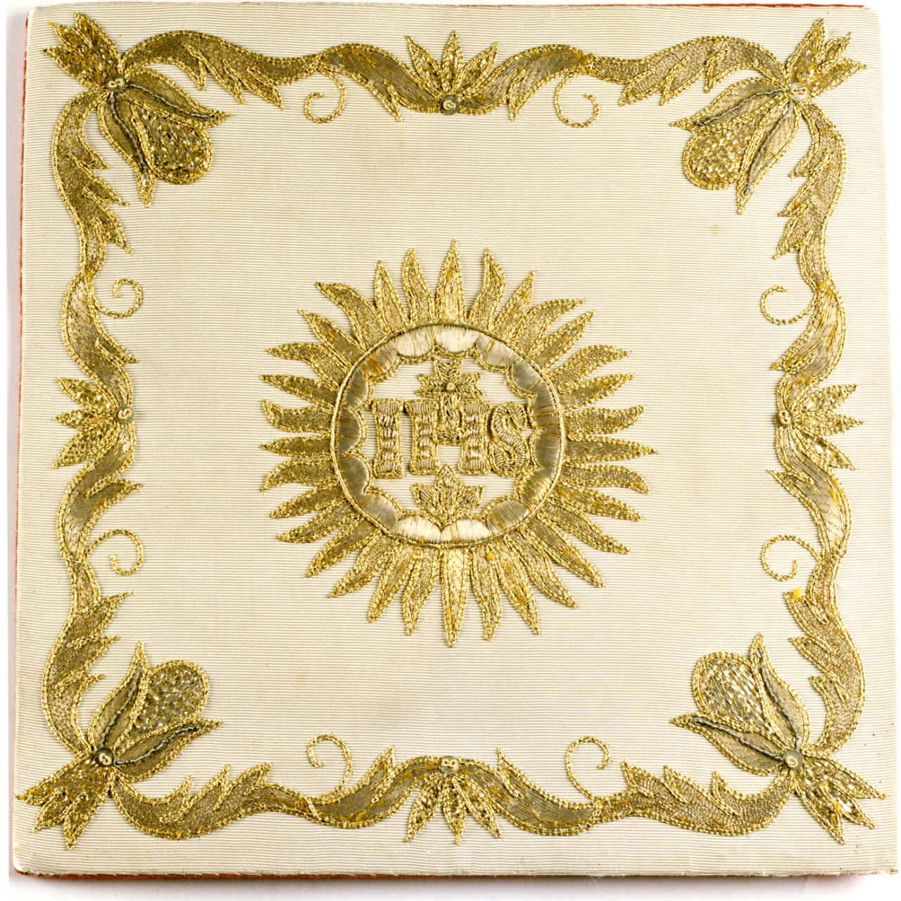 monogramma cristologico (borsa del corporale) - manifattura napoletana (fine sec. XIX)