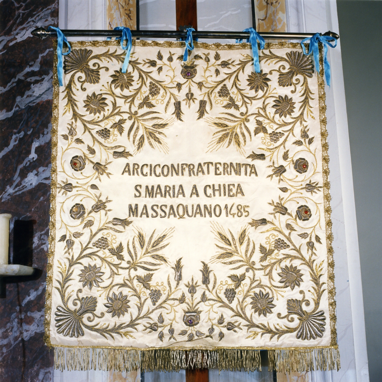 stendardo processionale - manifattura napoletana (sec. XIX)