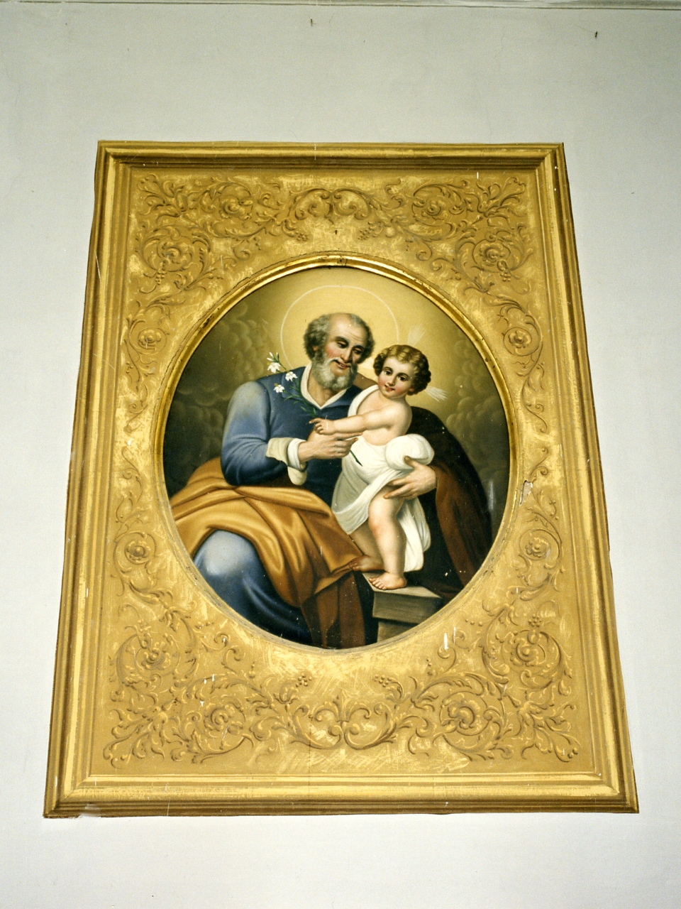 San Giuseppe e Gesù Bambino (dipinto) - ambito napoletano (prima metà sec. XX)