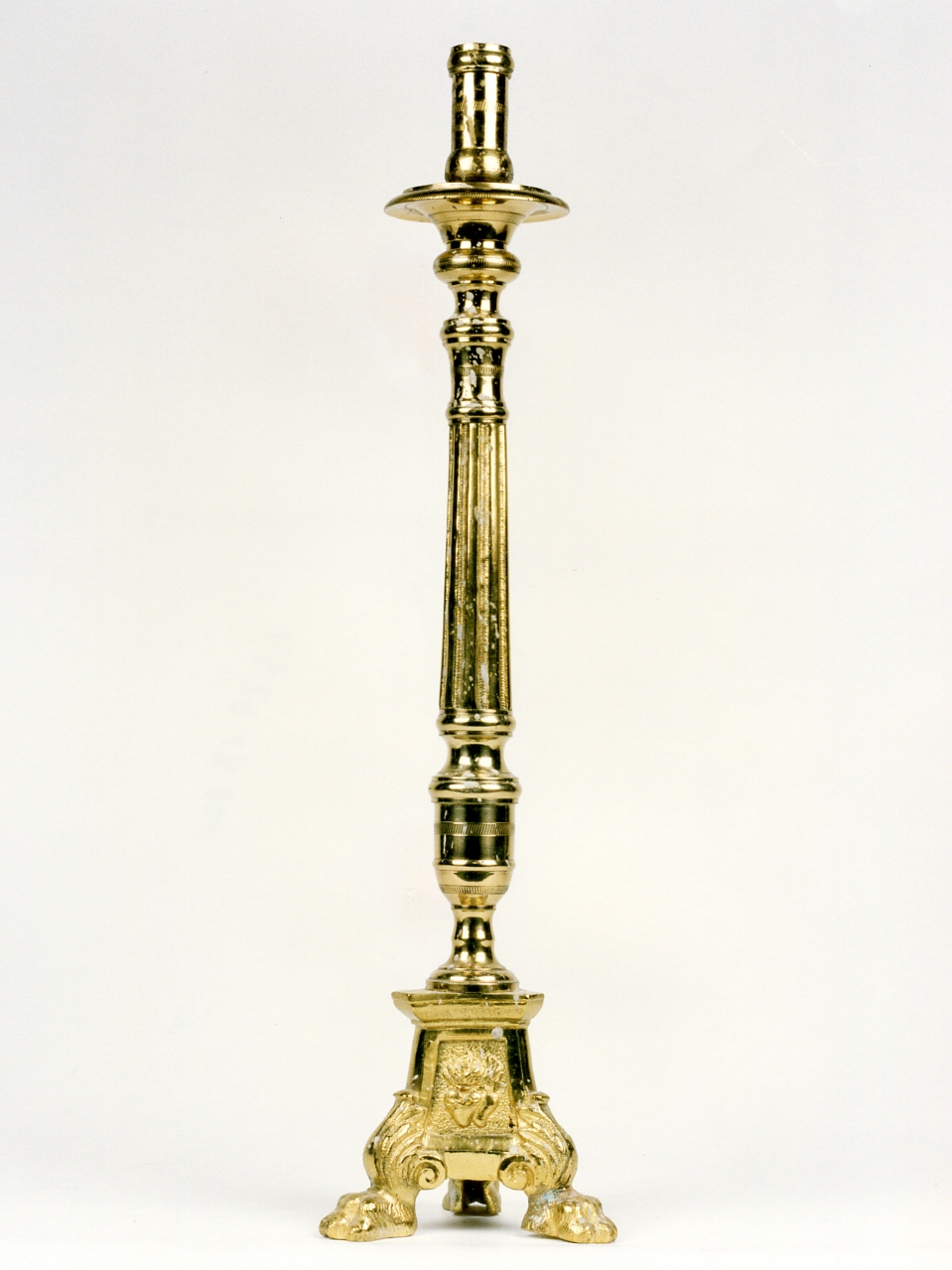 candeliere d'altare, serie - bottega napoletana (prima metà sec. XX)