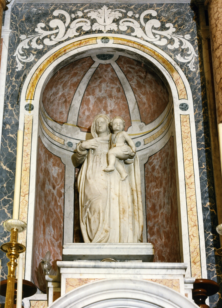 Madonna con Bambino (statua) - bottega napoletana (fine sec. XVI, sec. XVII)